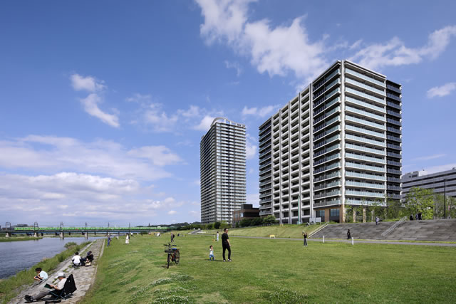 聖蹟桜ヶ丘北地区における土地区画整理事業完了イメージ(既存の周辺エリアを含む)